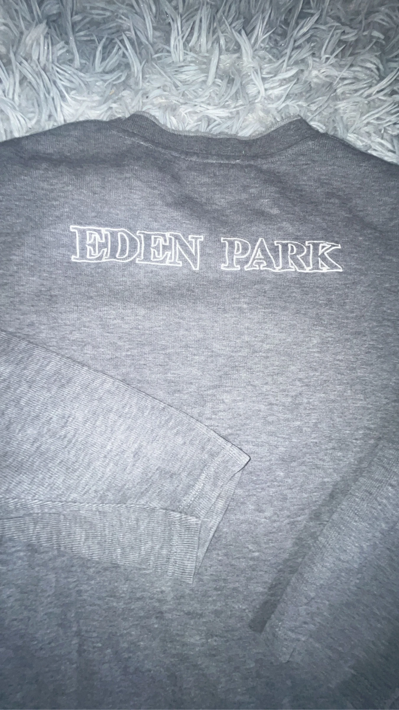 Dun sweatshirt / T-shirt Eden Park grijs V-hals - Maat L – photo 6